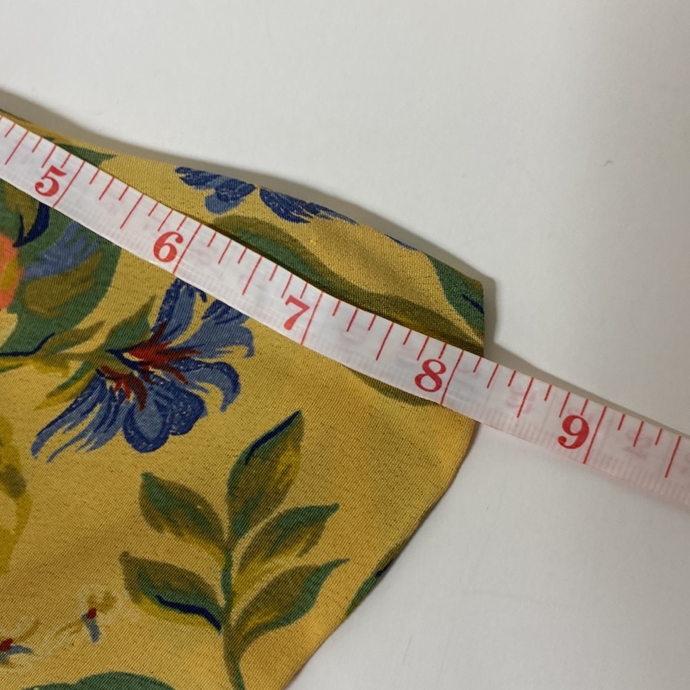 Vintage Y2K Donna Ricci Floral Midi Dress With Bow Tie Back & Pleated Skirt M - Picture 13 of 14